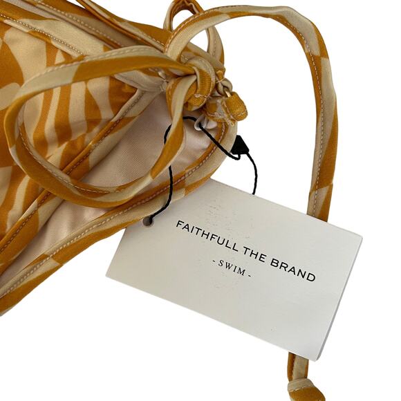 NWT FAITHFULL THE BRAND Medium Pyrgi Bikini Bottoms in Cefalu Print - Picture 7 of 8